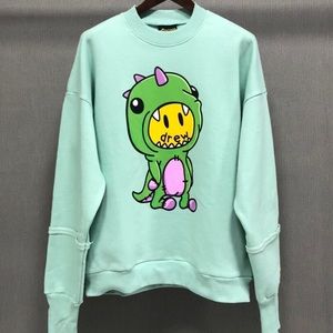 Drew fleece hoodies sweatshirt dinosaur 100% cotton streetwear high fashion